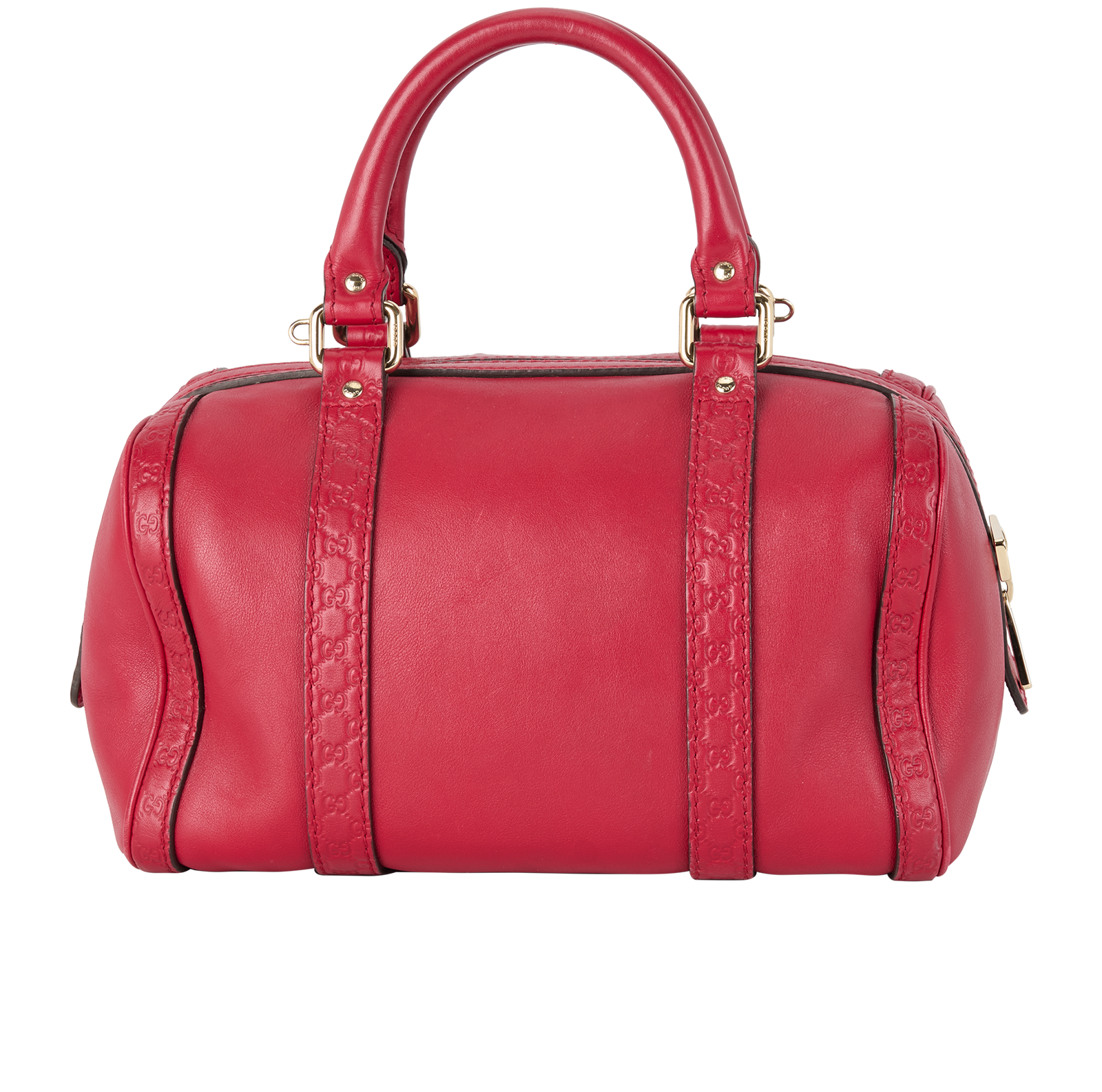 Microguccissima Small Duffle Bag, &pound;450, Handbags, Red, Leather, Back view